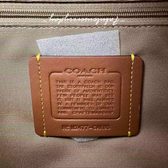 Coach Smith Tote Bag Crossbody In Canvas/Gold/Dark Natural Multi CAK93 NWT - Picture 8 of 8